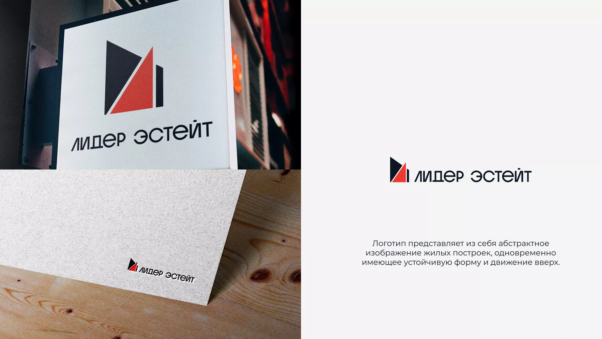 Сделали логотип для агентства недвижимости «Лидер Эстейт» в Мурино