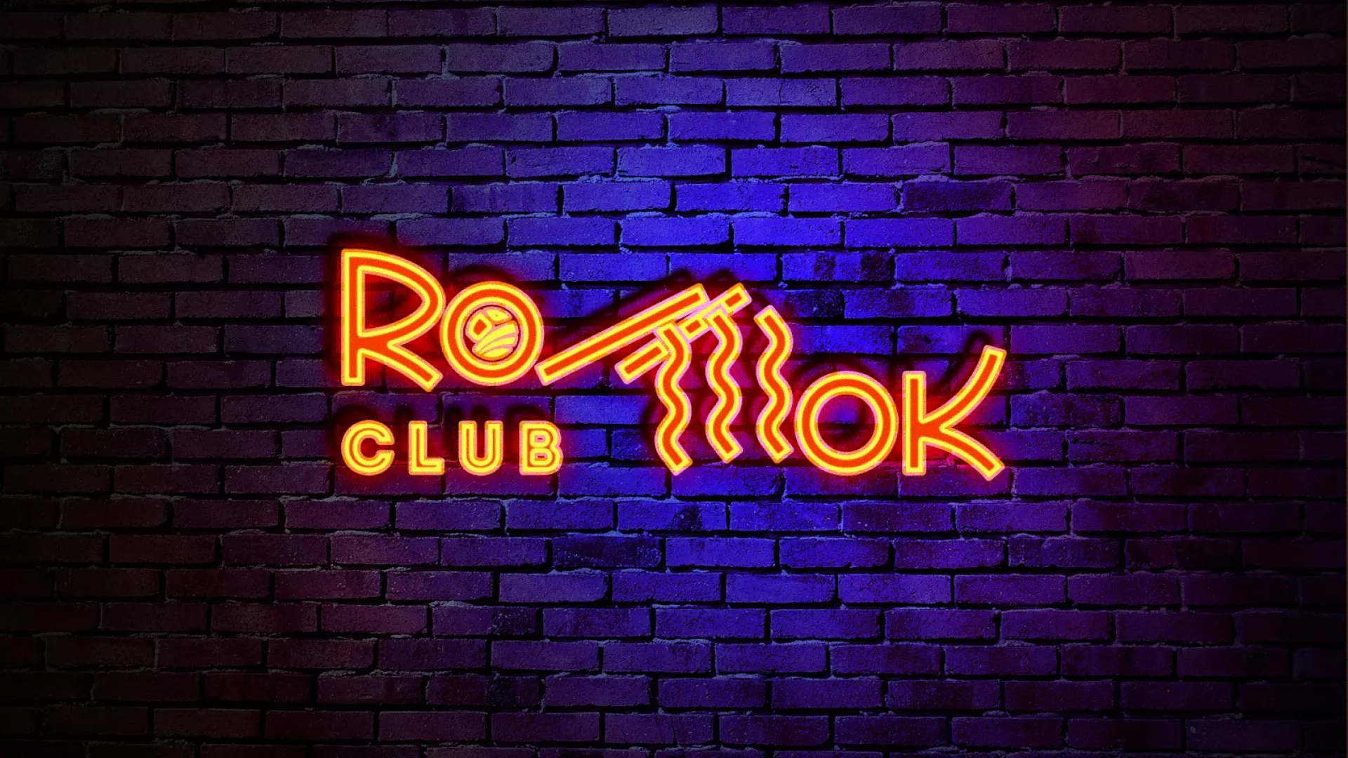 Разработка интерьерной вывески суши-бара «Roll Wok Club» в Мурино