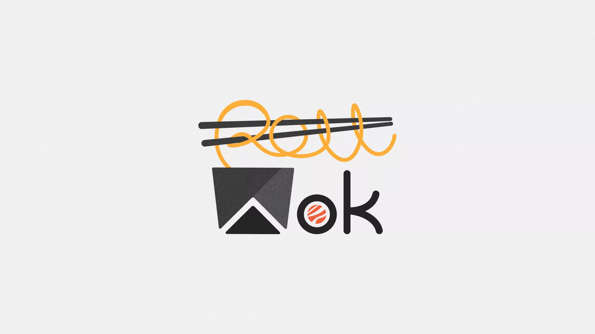 Разработка логотипа в Мурино для суши-бара «Roll Wok Club» Разработка логотипа в Мурино для суши-бара «Roll Wok Club»